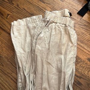 Quince tan linen pants